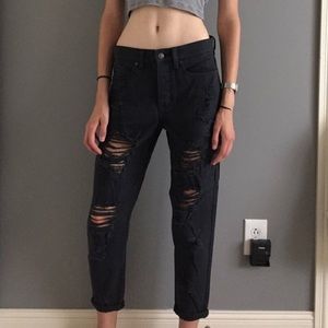 Brandy Melville Distressed Mom Jeans